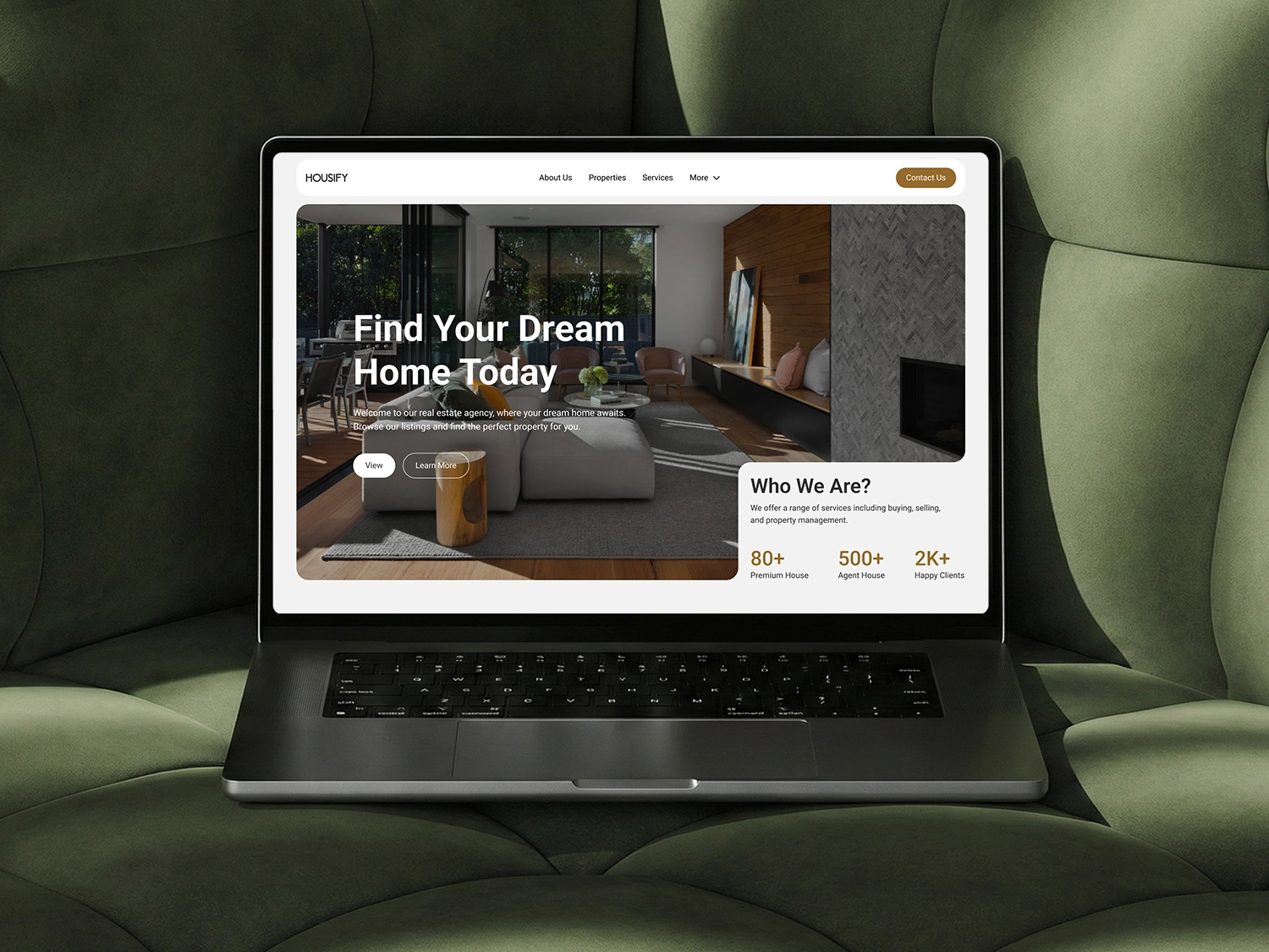 Housify – strona www dla agencji nieruchomości 