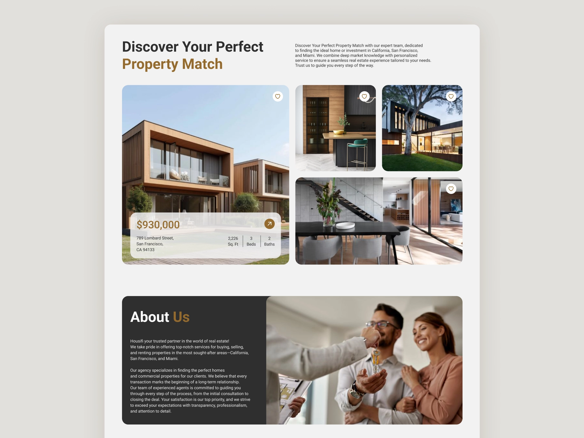 Housify – strona www dla agencji nieruchomości 