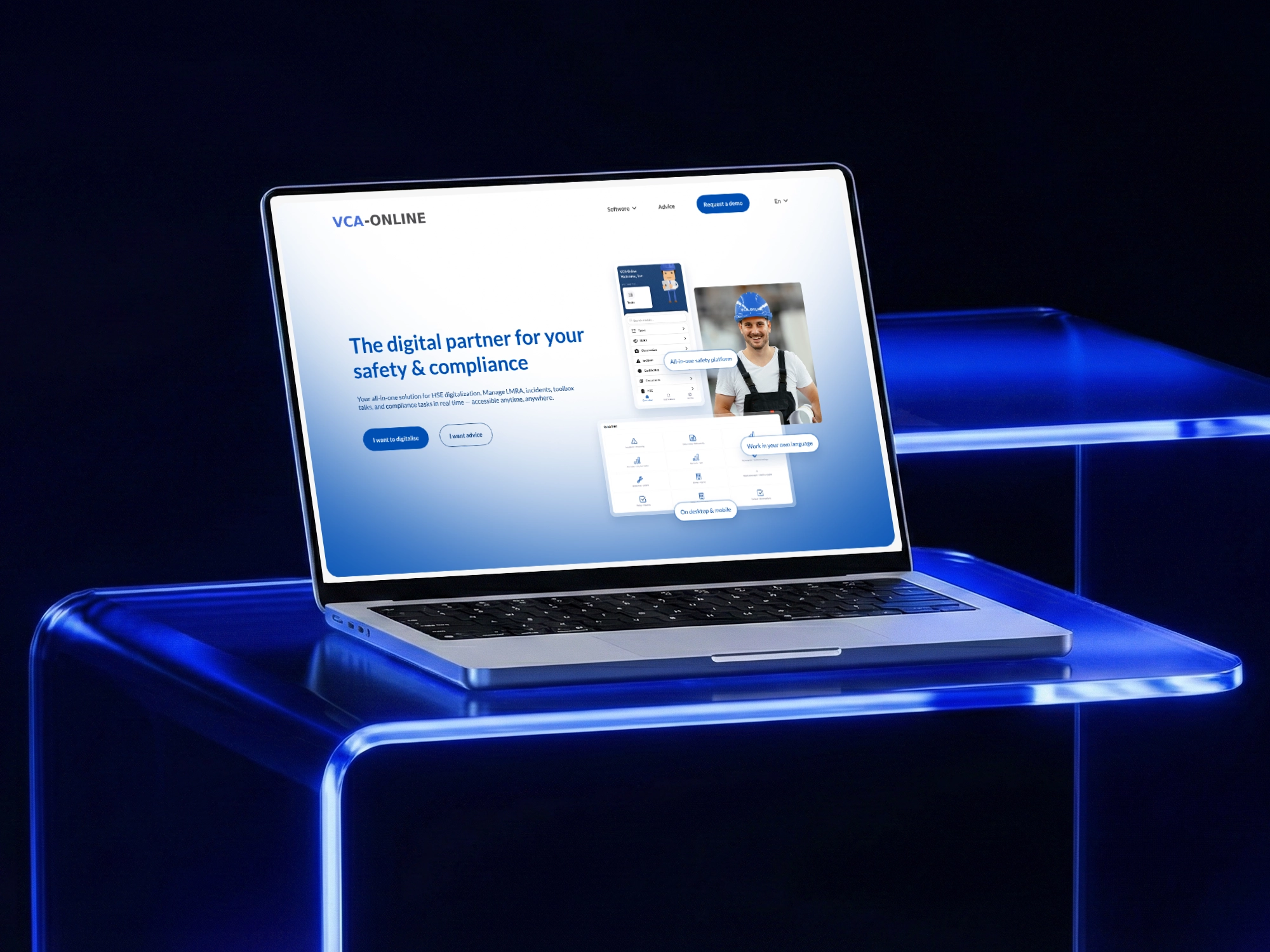 Redesign strony internetowej platformy Safety & Compliance